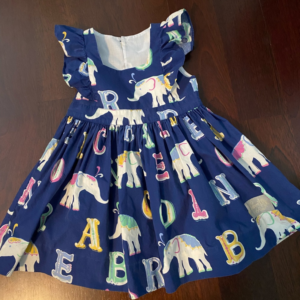 Size 3-4 elephant alphabet dress
